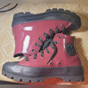 Converse Surface Fusion CTAS Lugged Burgundy/Black Patent Leather Chuck Taylor's